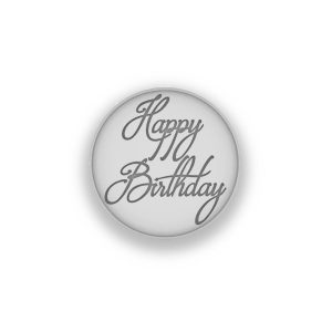 Tampon poudré Happy Birthday Ø70mm