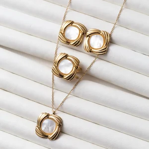 Ensemble en acier 3 Pièces Nacre