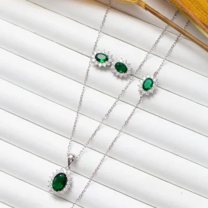 Ensemble Argent Rhodié 3 pièces tendance