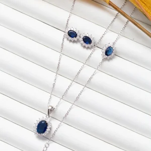 Ensemble Argent Rhodié 3 pièces tendance