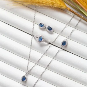 Ensemble Argent Rhodié 4 pièces tendance