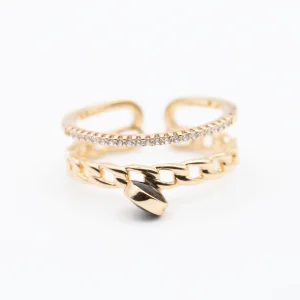 Bague plaqué Or Xp Xuping tendance