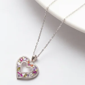 Collier Argent Rhodié tendance