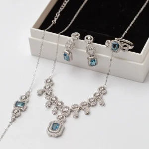 Parure Argent Rhodié Tendance