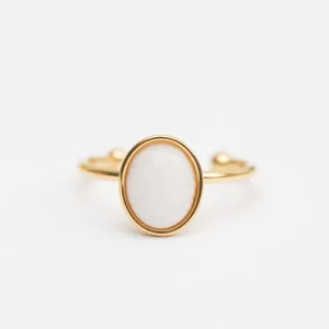 Bague en acier tendance - Taille standard