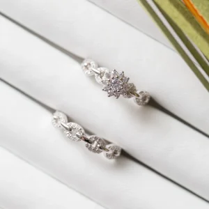 Bague alliance  Argent Rhodié Garanti soldeargent - 40% the links