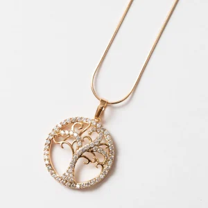 Collier Plaqué Or Xuping avec Motif Arboré