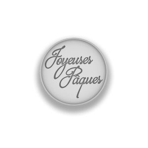 Tampon poudré Joyeuses Pâques  Ø60MM