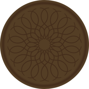 Tampon en métal Mandala