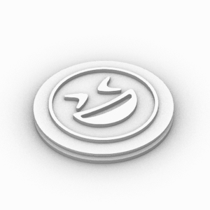 Tampon presse Smiley rire ∅60mm