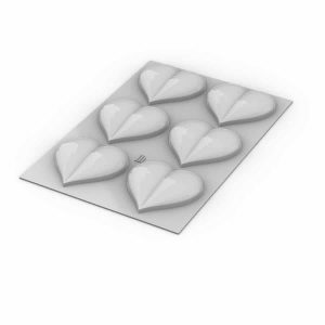 Moule thermoformé Médaillons Coeur