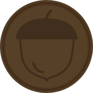 Tampon en métal Noisette