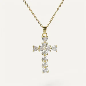Collier Croix Diamantée