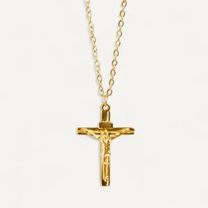 Collier Croix Femme Christ