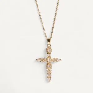Collier Croix Brillance Divine