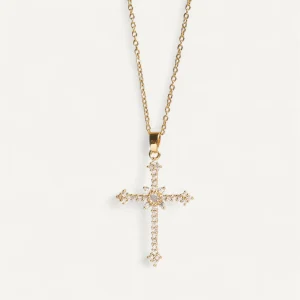 Collier Croix Rayonnement Divin
