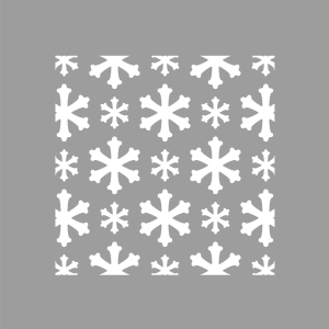 Pochoir Flocon Grille