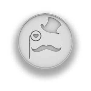 Tampon poudré Papa moustache Ø80MM