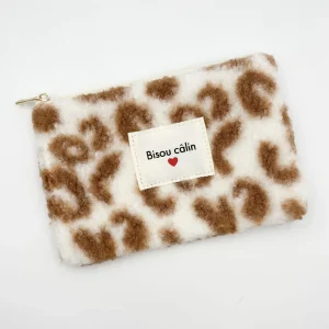 Pochette BISOU CALIN – Léopard beige