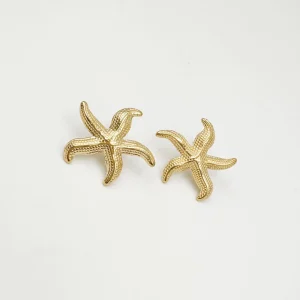 Boucles d&rsquo;oreilles ETOILE DE MER – Doré