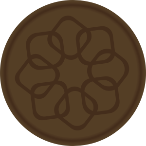 Tampon en métal Rosace