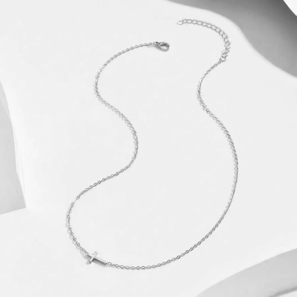 Collier Croix Fine – Image 4