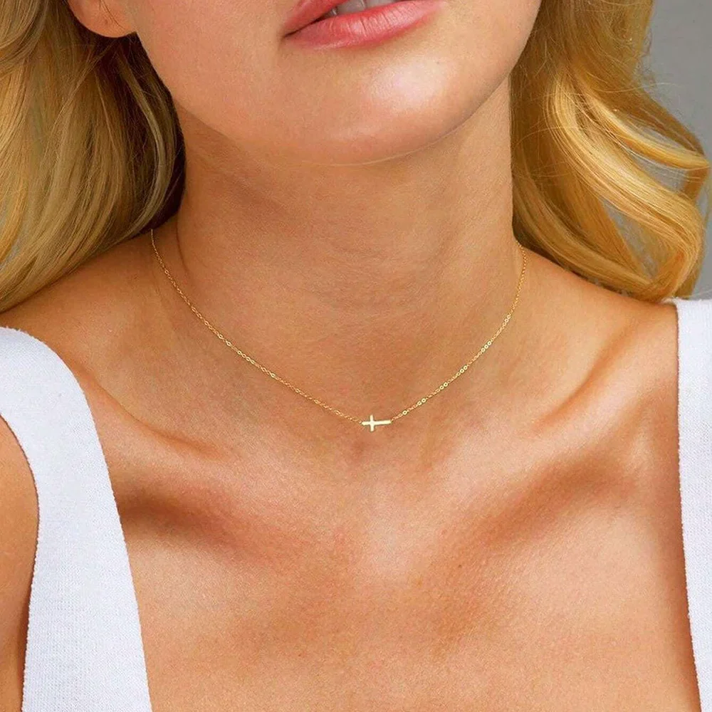 Collier Croix Fine – Image 2