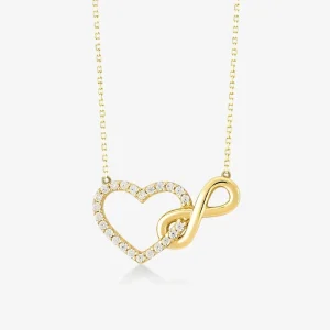 Collier Coeur Amour Infini