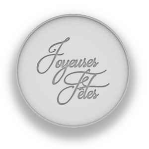 Tampon presse Joyeuses Fêtes ∅100mm