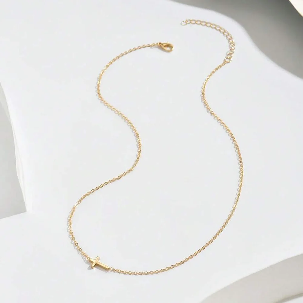 Collier Croix Fine – Image 3