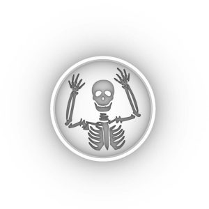 Tampon poudré Squelette Ø60MM