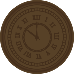 Tampon en métal Horloge