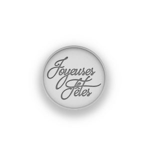 Tampon poudré Joyeuses Fêtes Ø60MM