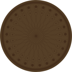 Tampon en métal Vitrail