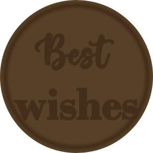 Tampon en métal Best Wishes
