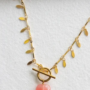 Collier Lou - Quartz cerise