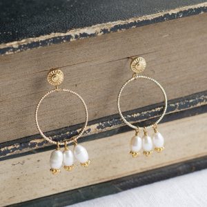 Boucles Colombe - Perles d’eau douce