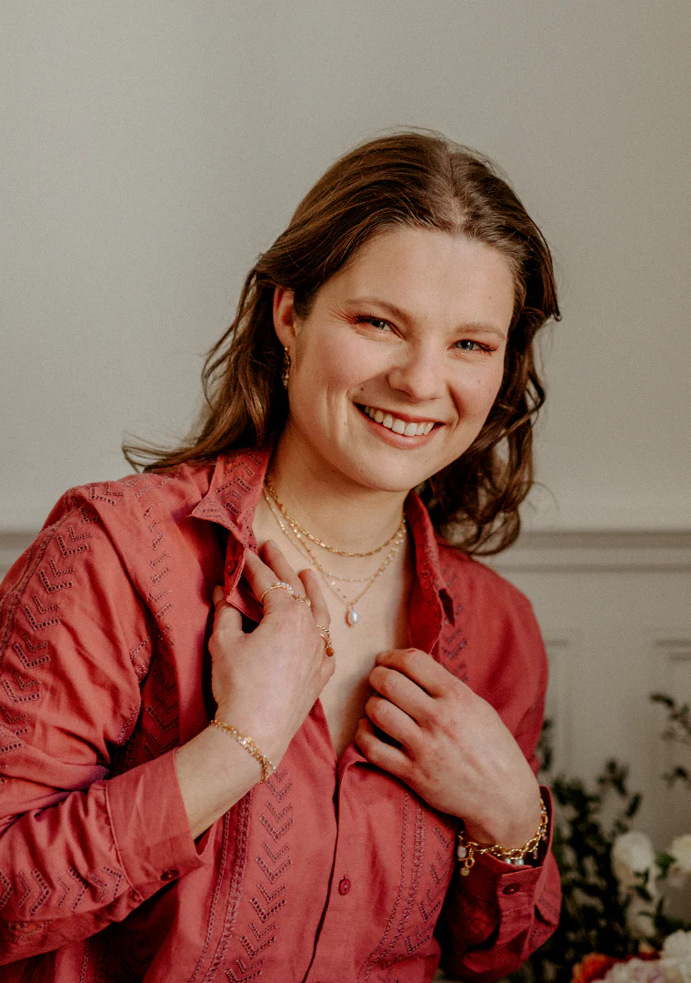 Collier triple rangs Alix - Perle d’eau douce – Image 3