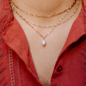 Collier triple rangs Alix - Perle d’eau douce