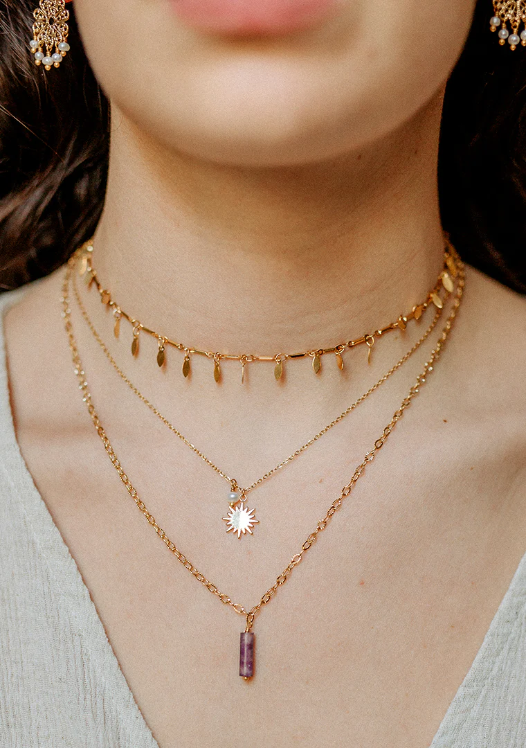 Collier Isa - Lépidolite violette – Image 2