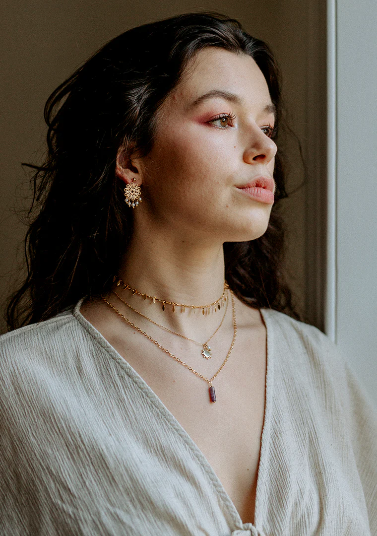 Collier Isa - Lépidolite violette – Image 4