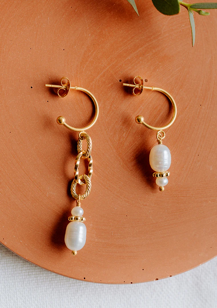 Mini créoles Théa - Perles d’eau douce