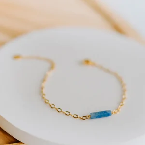 Bracelet Isa - Lépidolite bleue