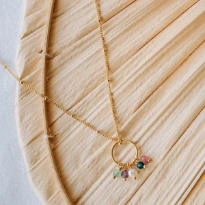 Collier Perla - Multi-pierres pastel