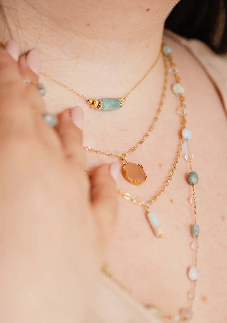 Ras de cou Layla - Amazonite – Image 2