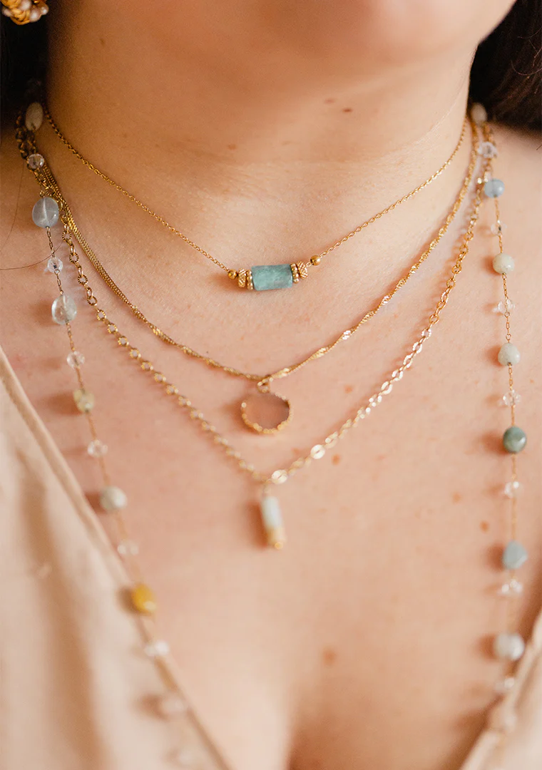 Ras de cou Layla - Amazonite – Image 4
