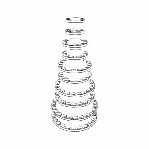 Plateaux ronds en plexiglass – Boîte Rouge