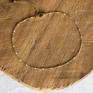 Chaine de cheville Erica - Blanc