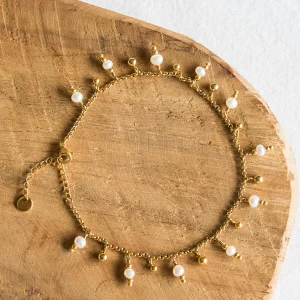 Chaine de cheville Néréide - Perles d’eau douce