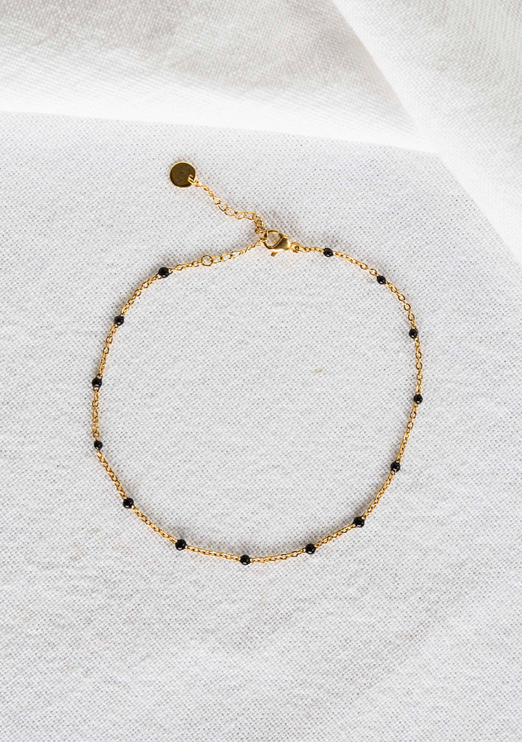 Chaine de cheville Erica - Noir – Image 2